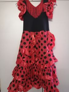 Kids Costumes to Hire - Spanish Dress - Dots & Fringe - GIRL